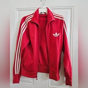 ADIDAS Jacket Red White sporty Women Teens Kids